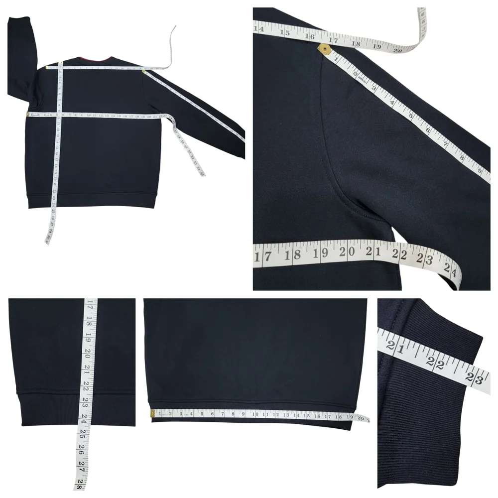 NWT Northern Reflections Crewneck Sweatshirt Black Red Floral Women’s M - Picture 10 of 12